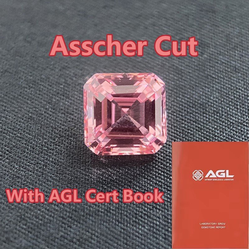 Lab Grown AGL Certified Paparacha Gemstone high quality